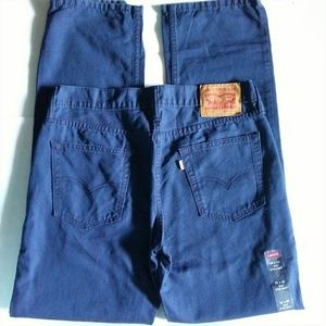 NWT Levi's 514 blue twill pants 32 x 32
